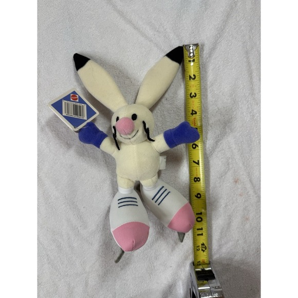 Winter Olympic Bunny Rabbit SLC 2002  Plush Toy Mascots‎ Ice Skating 9" tall USA - Picture 9 of 9